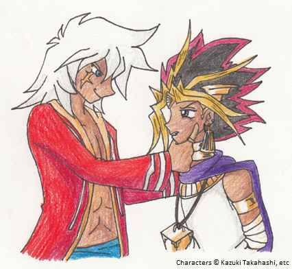 Casteshipping (Pharaoh Atem x Doroboo Bakura)