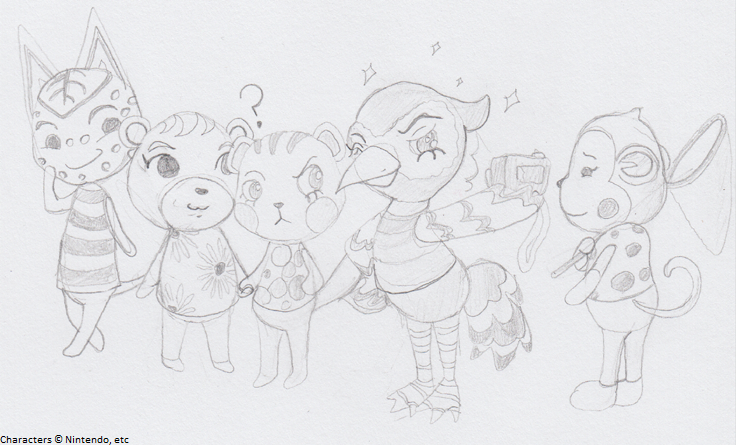 Animal Crossing Villagers Doodle