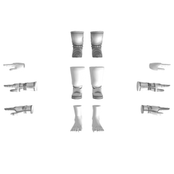 DBXV - Human Female Hands/Boots Pack