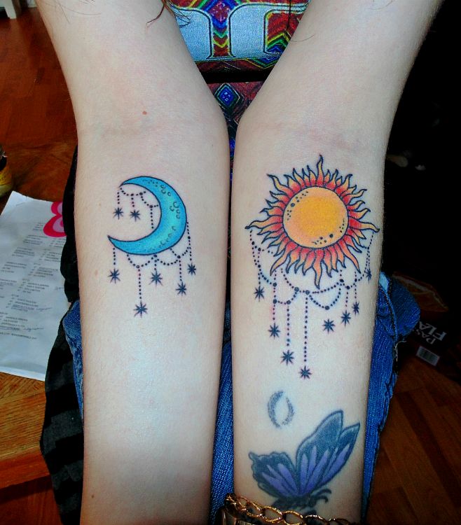 Sun and Moon.