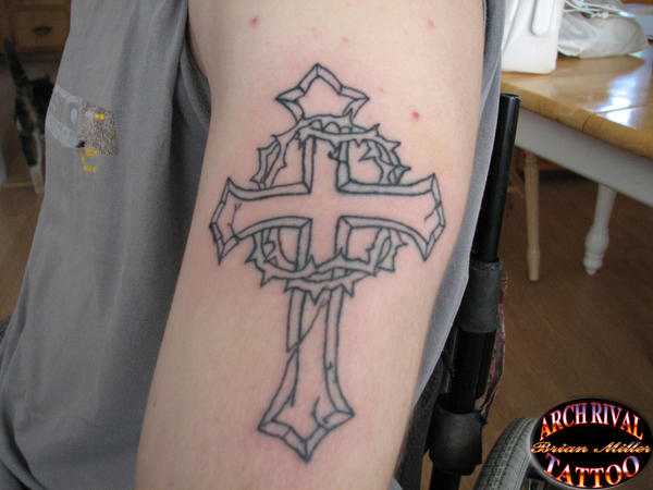 memorial cross tattoo by theothertattooguy on DeviantArt