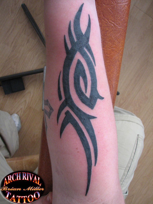 tribal forearm tattoo by theothertattooguy on DeviantArt