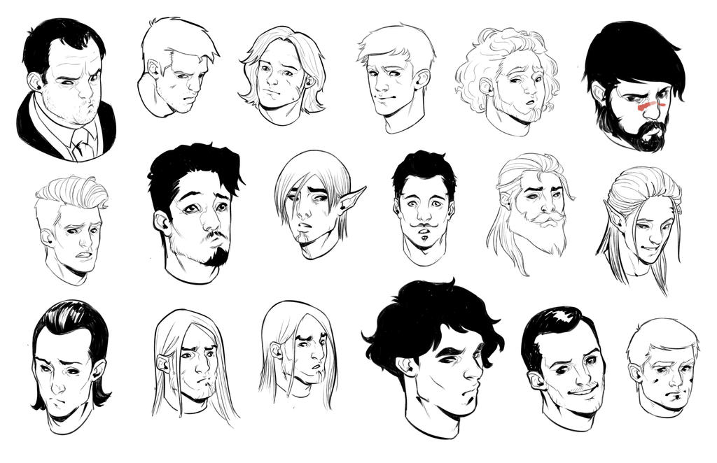 Deviantart Model Faces Faces by Lilli92WGMC on DeviantArt