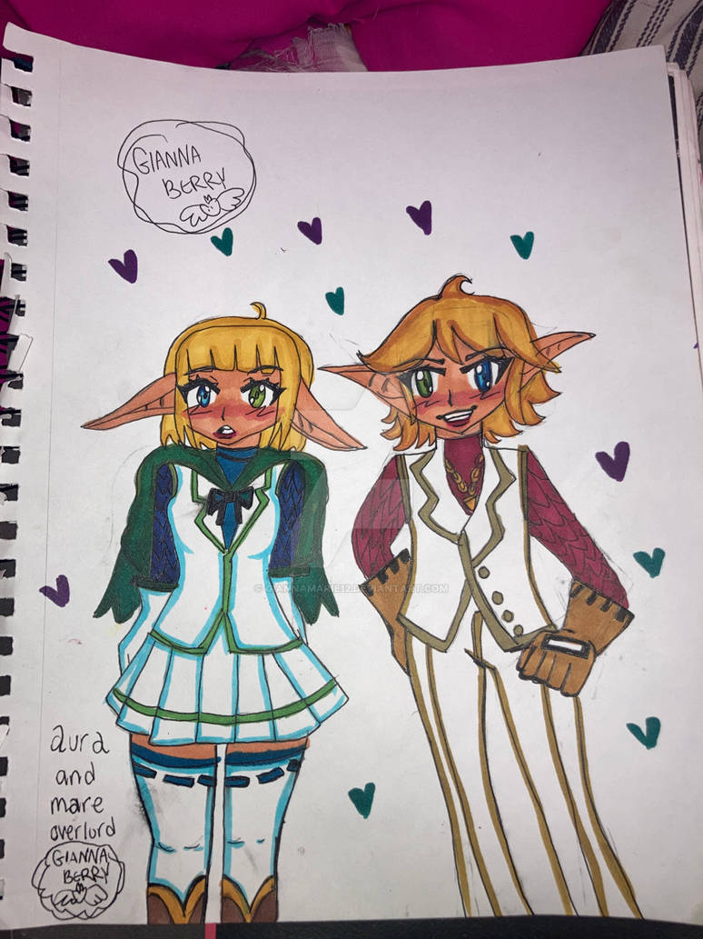 Mare And Aura From Overlord Fan Art By Giannamarie12 On Deviantart Mare And Aura From Overlord Fan Art By Giannamarie12 On Deviantart