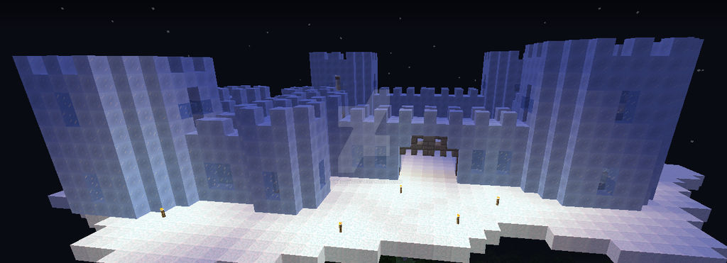 Minecraft Ice Castle by Fire0-0Wolf on DeviantArt