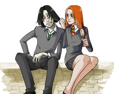 Lily and Snape - Coloured