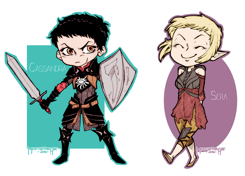 Dragon Age Inquisition - Sera and Cassandra