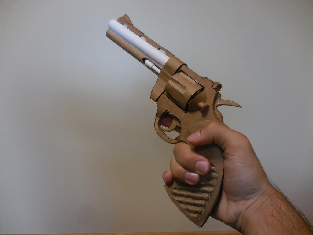 Colt Python Papercraft Template Cardboard Colt Python .357 From left by Magicalamazing on DeviantArt