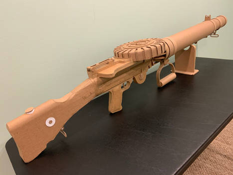 Cardboard Lewis Gun
