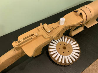 Cardboard Lewis Gun detail