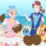 Cut coconut