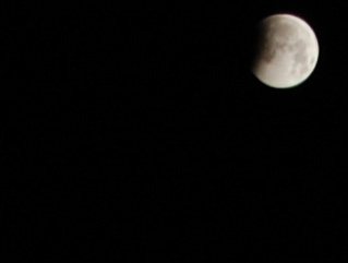 Starting of the Lunar Eclipse by AnnoyedGirl