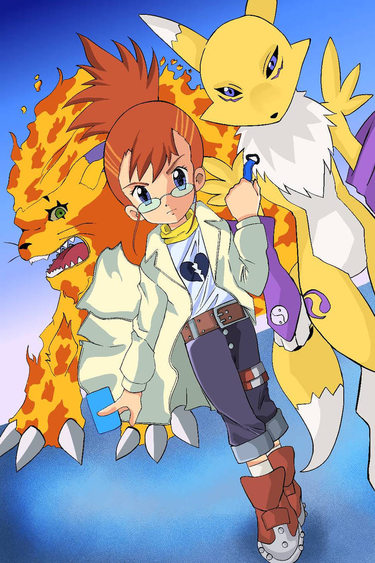 Ruki and renamon by NewtBeast7 on DeviantArt
