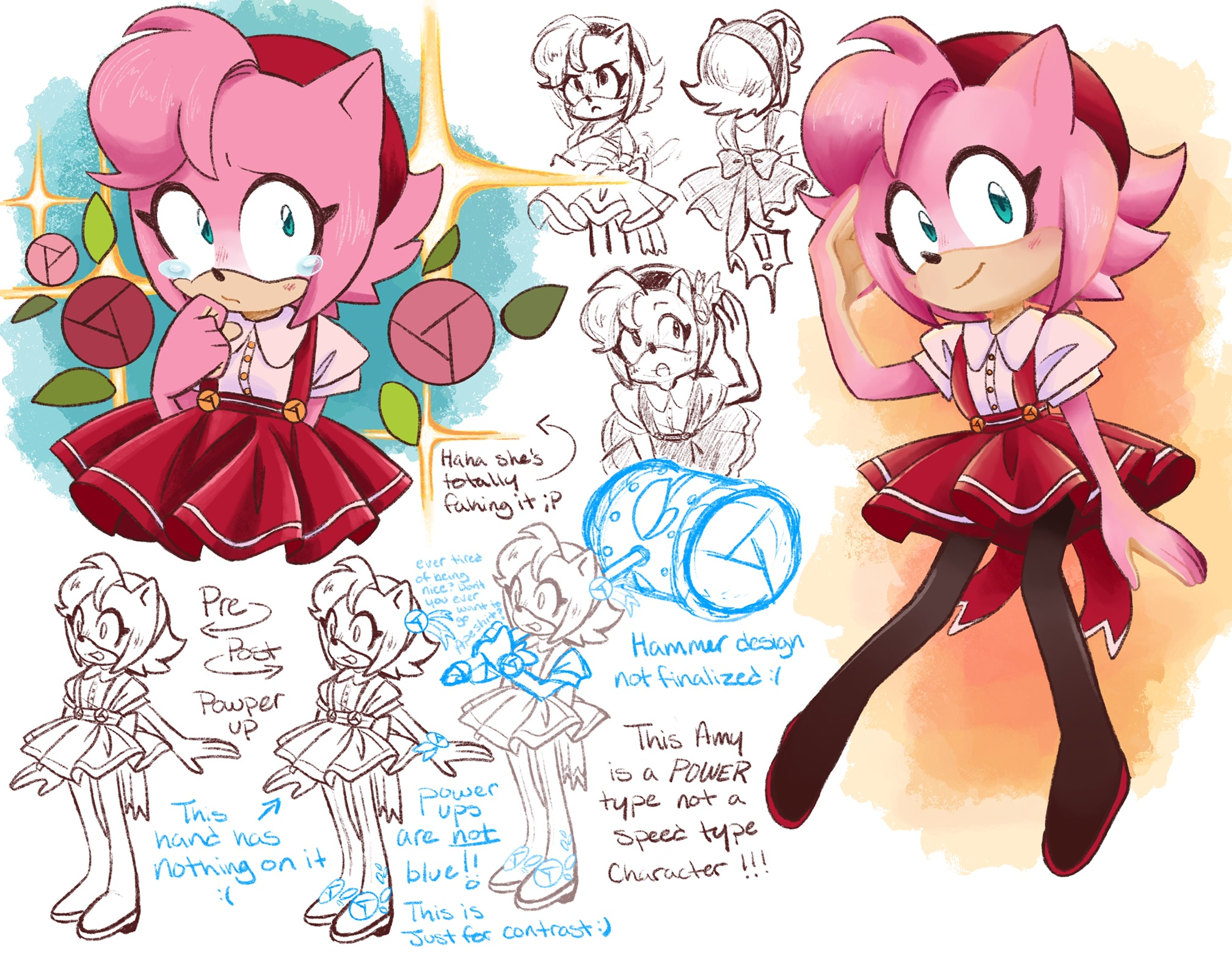 Amy Rose Redesign by walcraft on DeviantArt