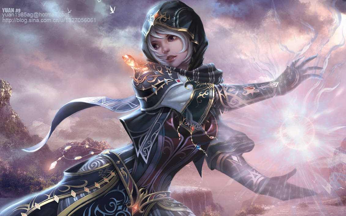 Human Elementalist A Female Elementalist by ChaoyuanXu on DeviantArt