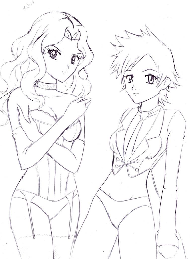 t.A.T.u anime sketch by kasadedavid on DeviantArt