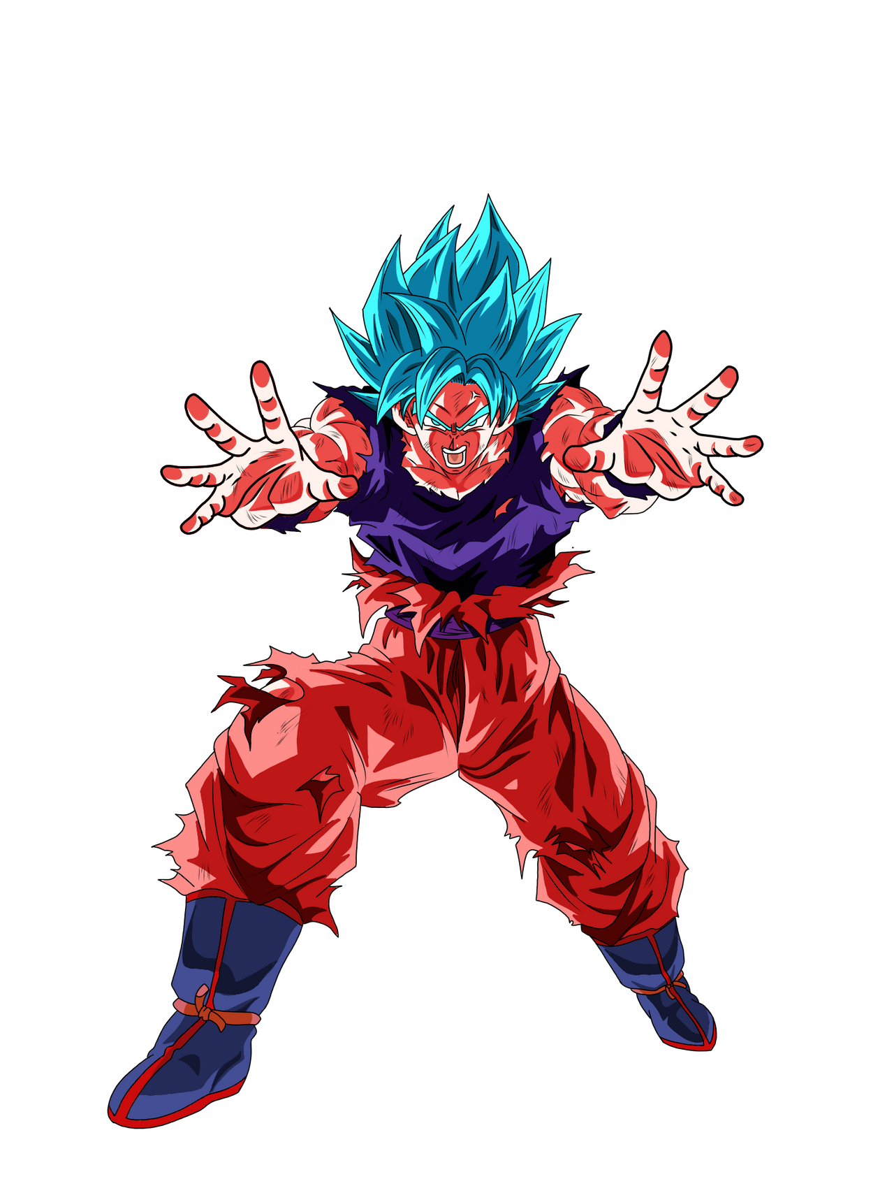 goku ssj blue kaioken by ElnoobmasHD on DeviantArt