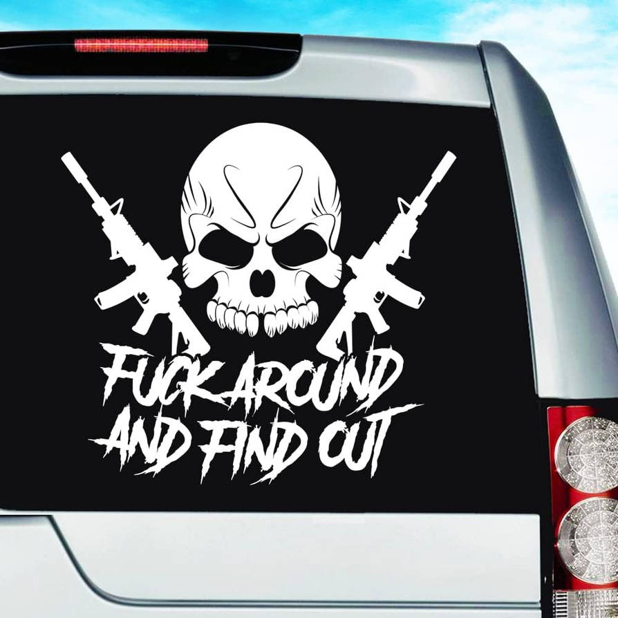 Fuck Around and Find Out - Graph Die Cut Sticker | LookHUMAN