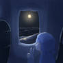 Moon night flight
