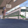 Old train at platform2