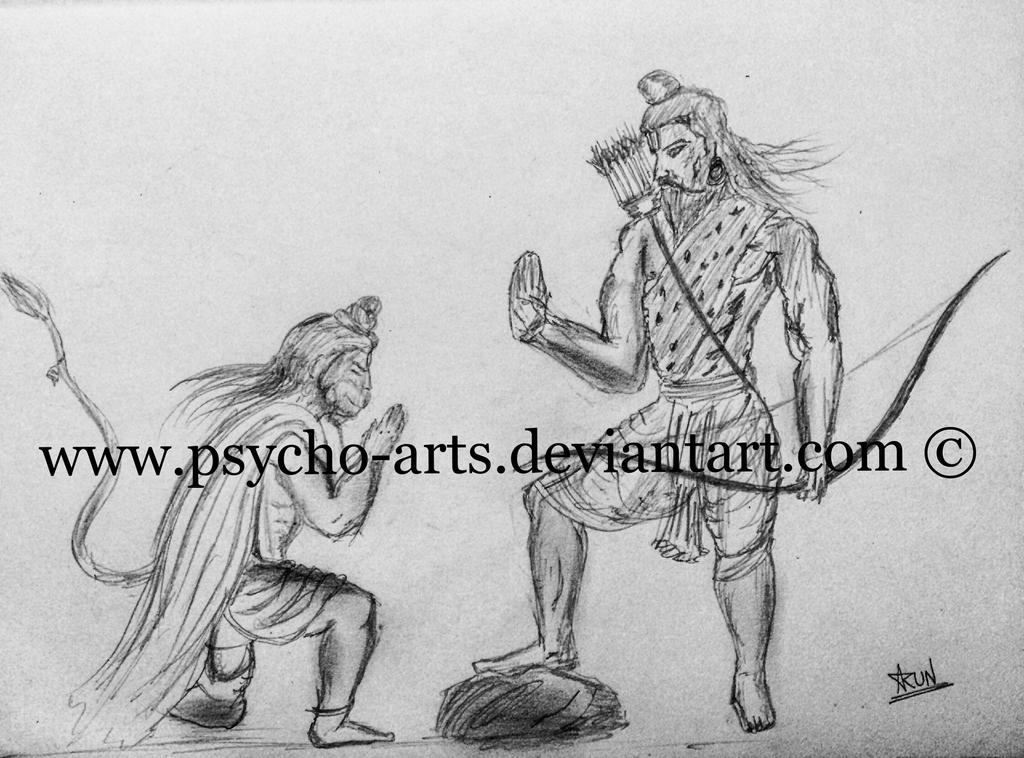 Hanuma Find Rama Rama blessing Hanuma by Psycho-arts on DeviantArt