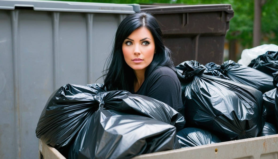 Woman in dumpster by KaDaLaSa on DeviantArt