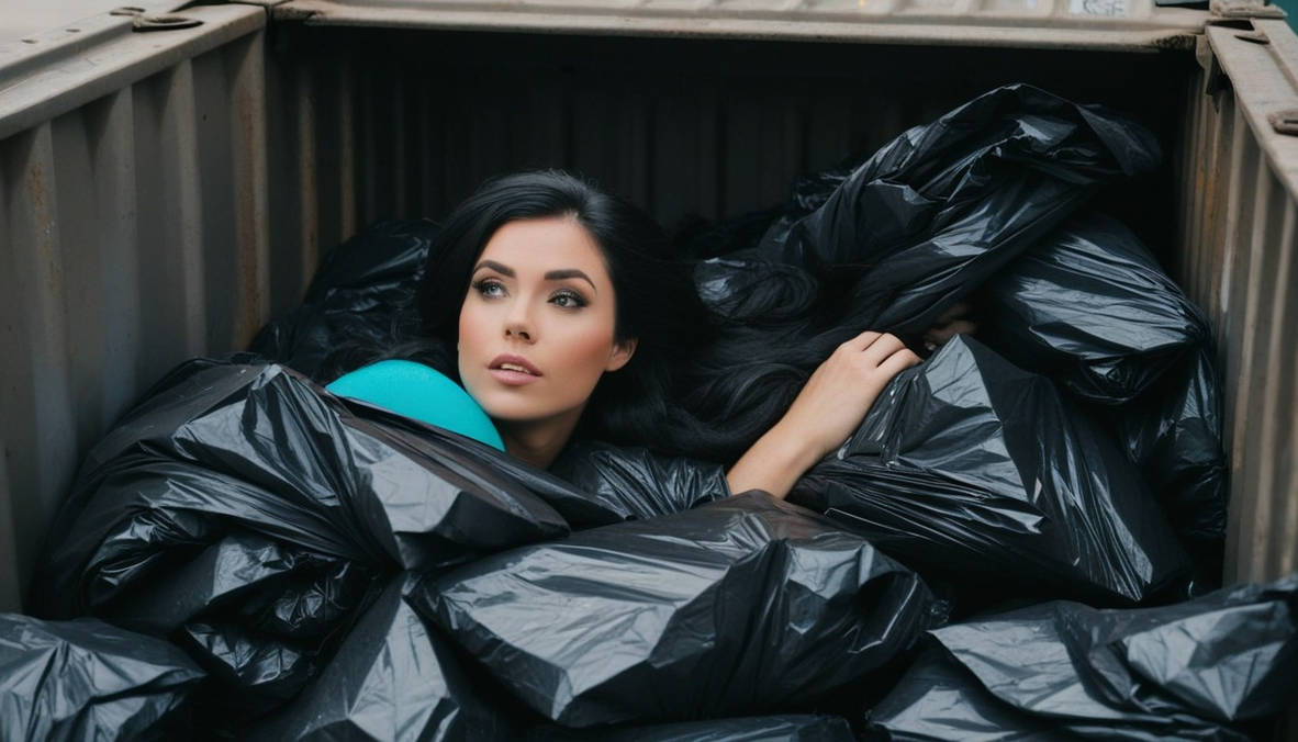 Female hiding in the dumpster by KaDaLaSa on DeviantArt