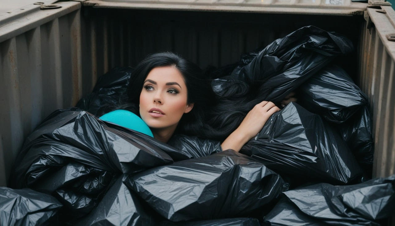 Female hiding in the dumpster by KaDaLaSa on DeviantArt