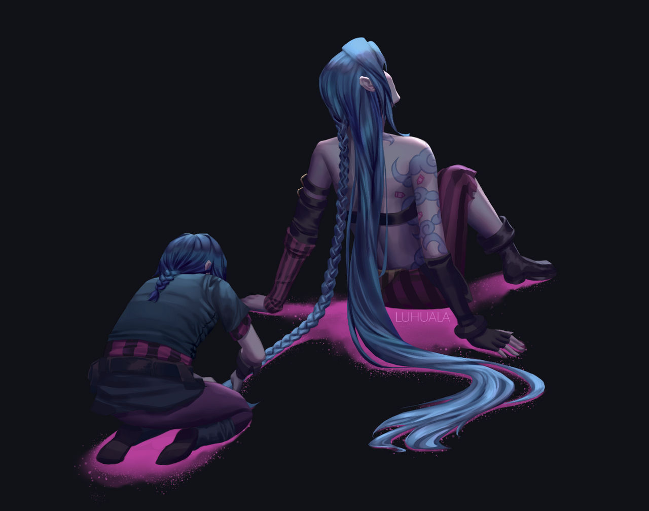 Powder Jinx Variates Jinx and Powder by Luhuala on DeviantArt