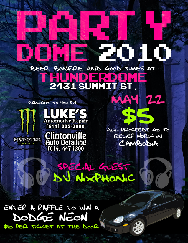 PARTYDOME AT THUNDERDOME flyer