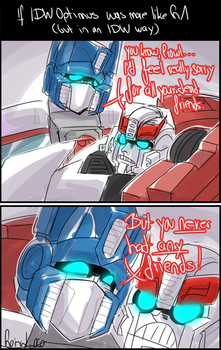 If IDW Optimus was like G1 Optimus