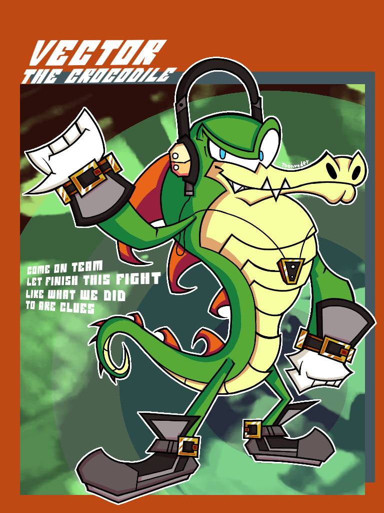 Vector Redesign Vector the Crocodile redesign by Toonvader on DeviantArt