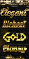 Shiny Gold Photoshop Styles 1of3