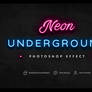 Neon Underground Photoshop Effect