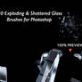 Exploding, Shattered Glass PS Brushes