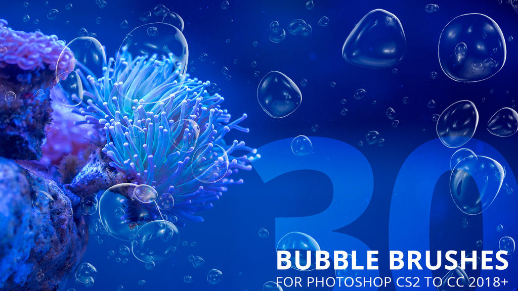 30 Bubble Brushes for Photoshop