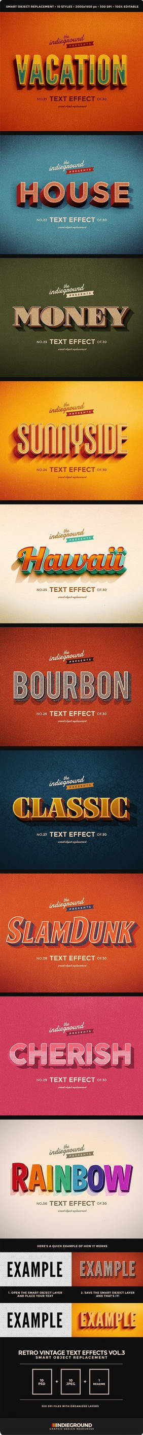 Retro Vintage Text Effects Vol. 3 by Lyova12 on DeviantArt