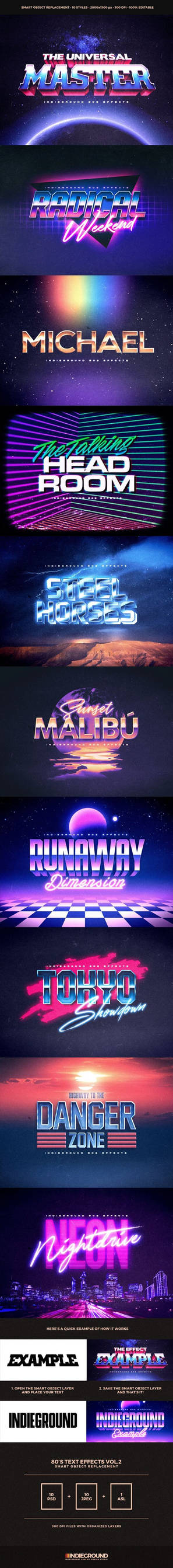 80s Text Effects Vol.2