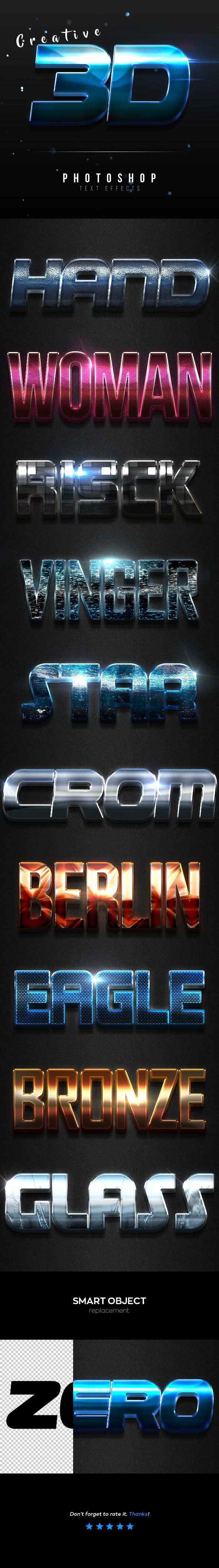 Creative 3D Text Effects Vol.8 by Lyova12 on DeviantArt