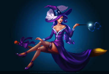 My little Pony Halloween Pinup Witches: Rarity