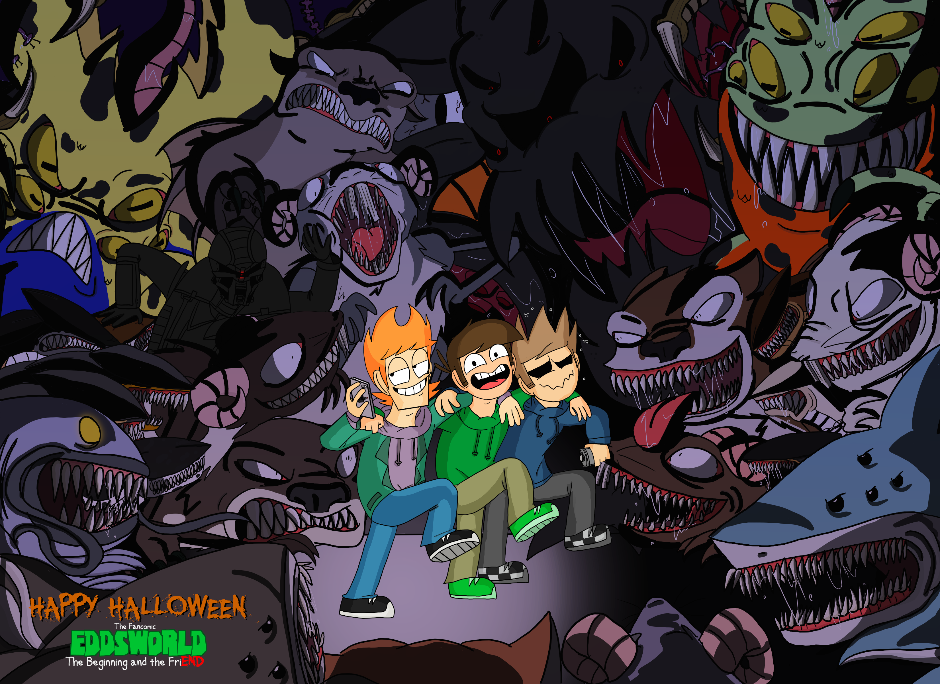 Happy Halloween From The Beginning And The Friend By Eddsworld Tbatf On Deviantart Happy Halloween From The Beginning And The Friend By Eddsworld Tbatf On Deviantart