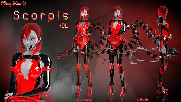 MMD model - Kuroyu-styled Scorpis ( DL )