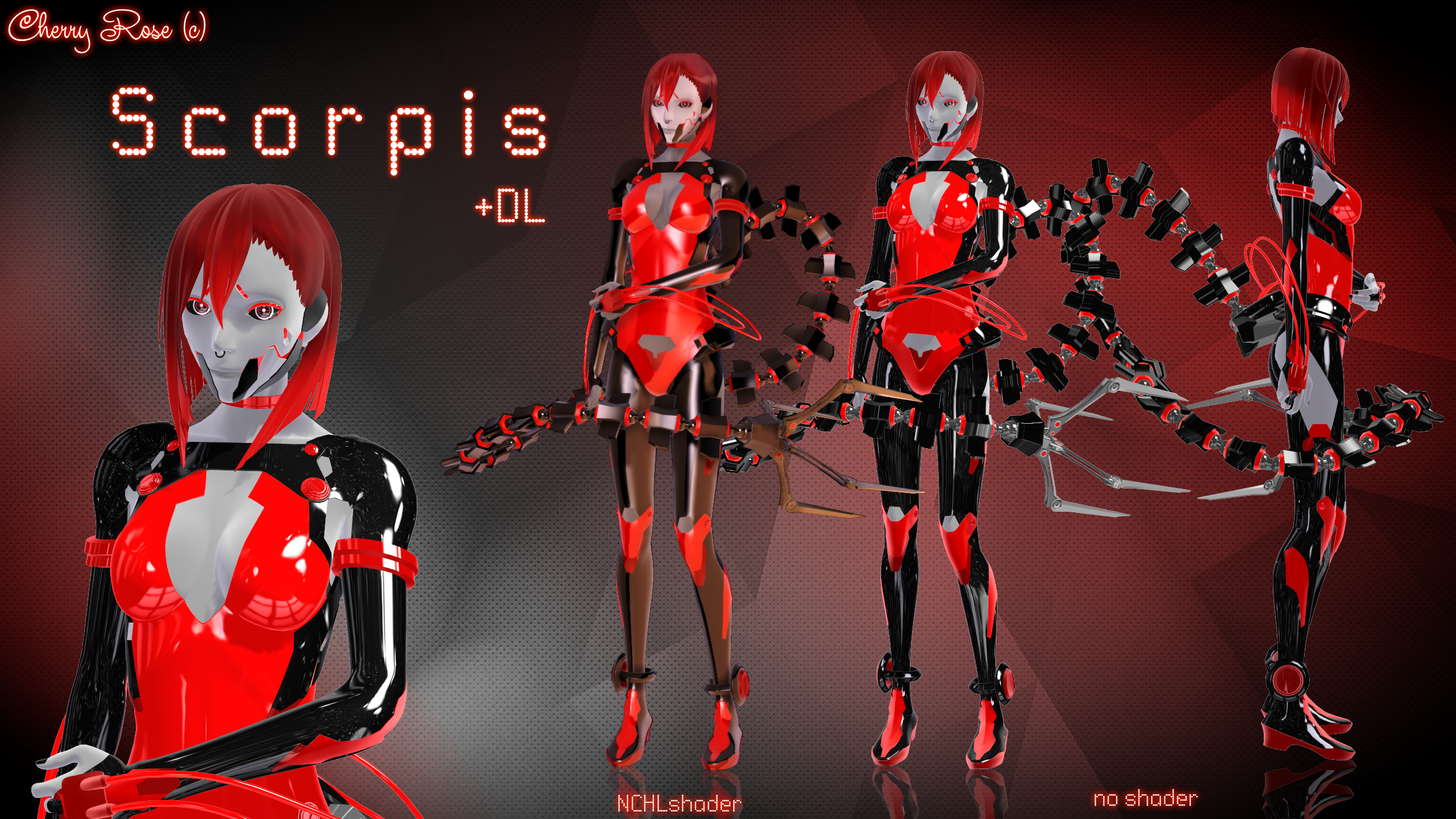 MMD model - Kuroyu-styled Scorpis ( DL )