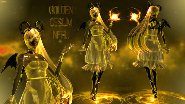 MMD model - Kuroyu Golden Cesium Neru [DOWNLOAD]