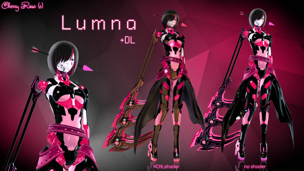 MMD model - Kuroyu-styled Lumna (DL) by CherryRoseC