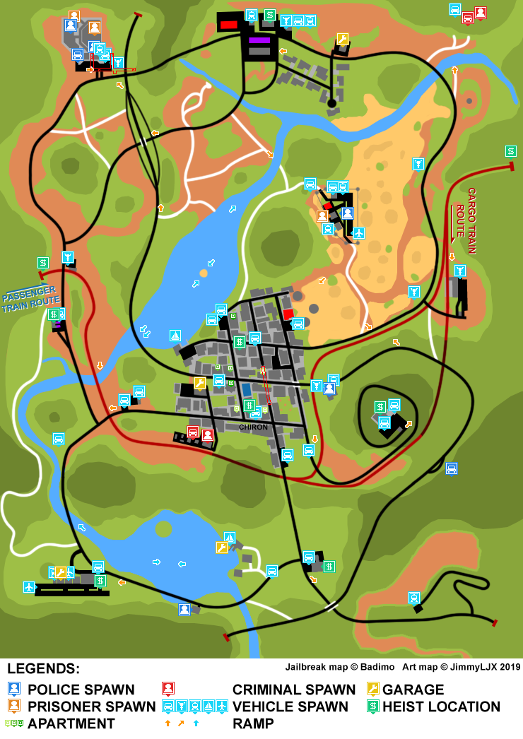 Roblox Jailbreak Map Legacy By Jimmyljx On Deviantart - jailbreak full map roblox