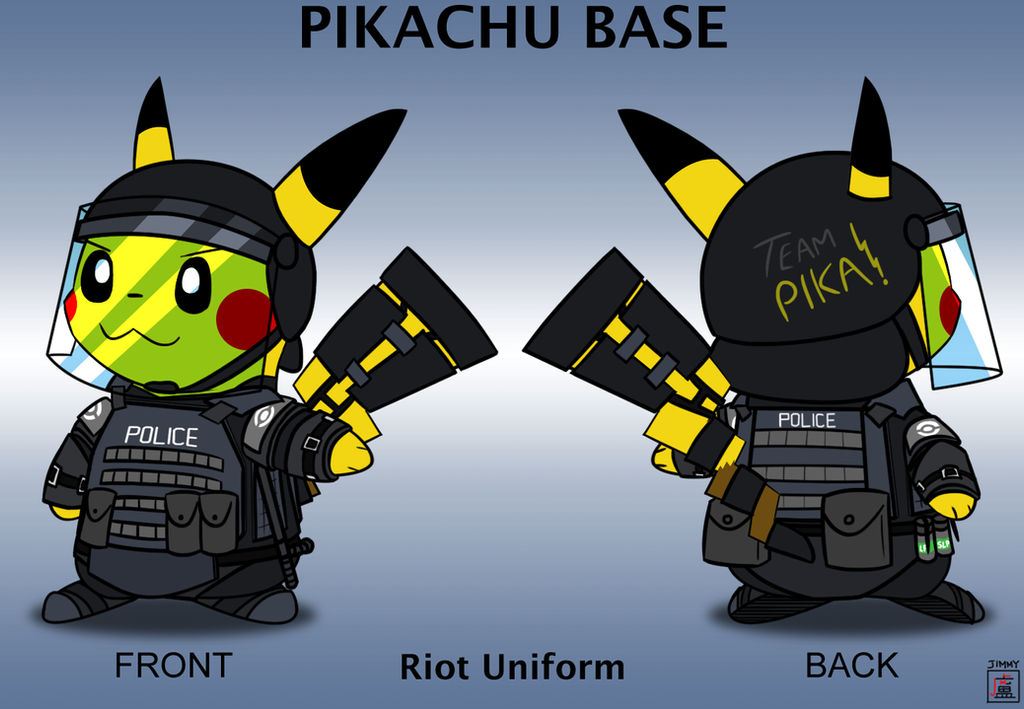 Pikachu Base - Riot Uniform by JimmyLJX on DeviantArt