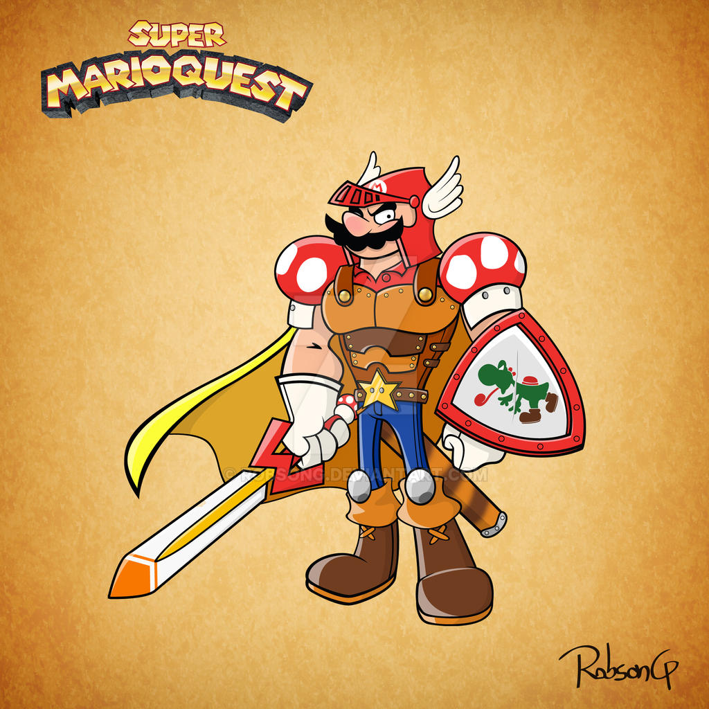 Mario Knight Super Mario Quest - Mario, the Gallant Knight by RobsonG on DeviantArt