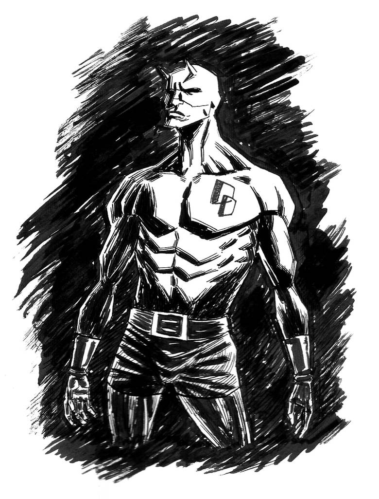 Daredevil sketch by hellspawnsteo on DeviantArt