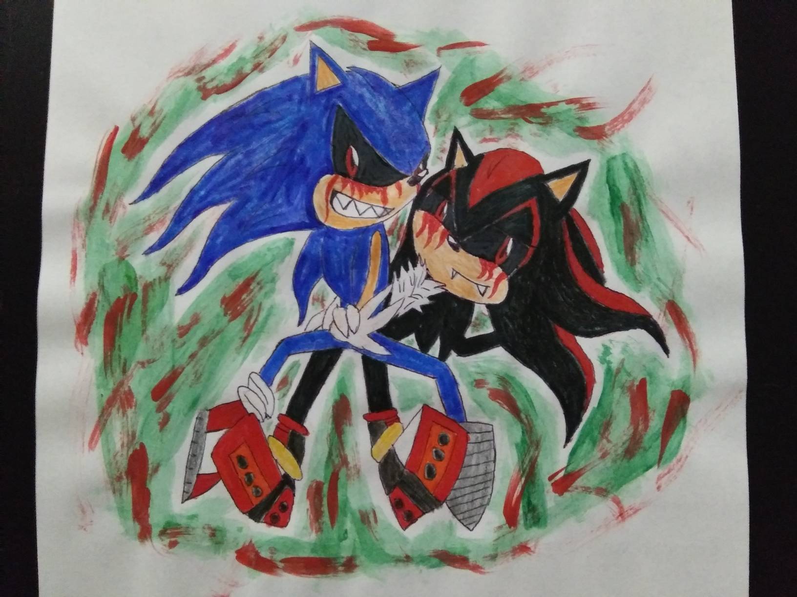 Sonic EXE x Shadow EXE~ (because why not~?) by SuperFoxyHedgehog on ...